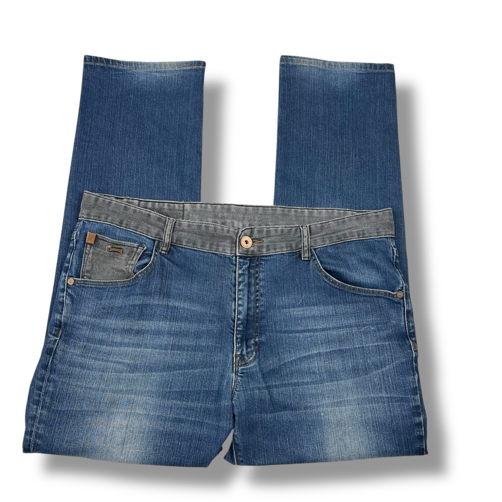 Marc Ecko Jeans Boot Cut Denim Pants Colorblock Adults Mens 36